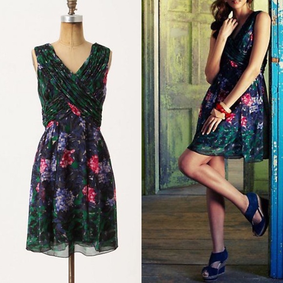 Anthropologie Dresses & Skirts - Anthropologie Anna Sui Blurred Hydrangea Dress